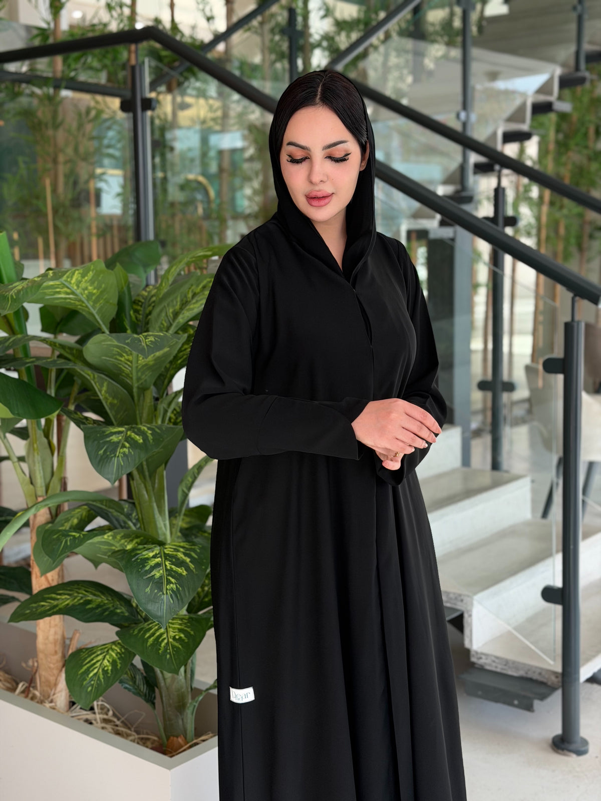 Classic Black Moroccan Chiffon Abaya
